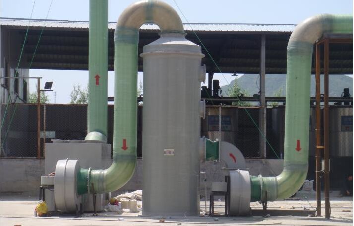 玻璃鋼脫硫塔如下圖所示