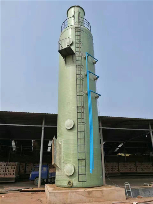 磚廠脫硫塔施工案例